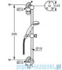 Kludi Adlon Zestaw natryskowy z prętem ściennym 60cm chrom 2710305